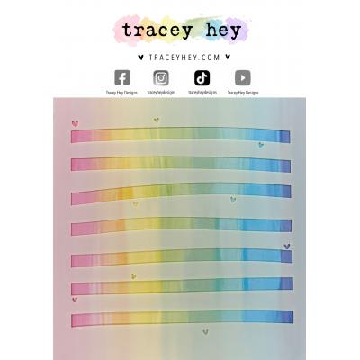 Tracey Hey Stencil - Horizontal Stripes
